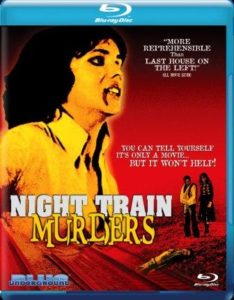 Night train murders, bluray de Blue Underground