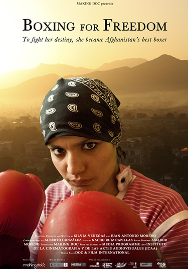 critica de boxing for freedom de silvia venegas poster y cartel