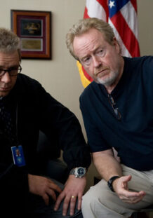 Ridley Scott Ridley Scott y Russel Crowe en el rodaje de Red de Mentiras