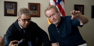 Ridley Scott Ridley Scott y Russel Crowe en el rodaje de Red de Mentiras